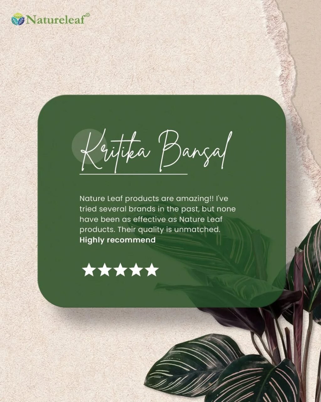 Instagram post from officialnatureleaf. This post is in position 0.